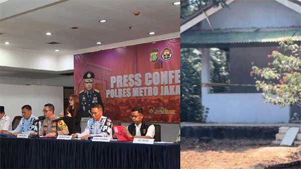 Konferensi pers kasus anak pamen TNI AU terbakar di Lanud Halim Perdanakusuma. (ist) - Polisi: Anak Pamen TNI Tusuk dan Bakar Diri Sendiri di Pos Jaga Lanud Halim