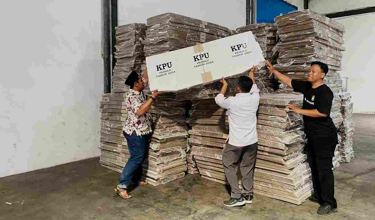 KPU Kota Surabaya Koordinasi dengan Pihak Kepolisian Jaga Ketat Logistik Pemilu