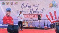 PJ Bupati Pamekasan saat memberikan sambutan. (Seru.co.id/mzm) - Rayakan Hari Jadi Kabupaten Pamekasan, Pemkab Bersama Bea Cukai Lakukan JJS