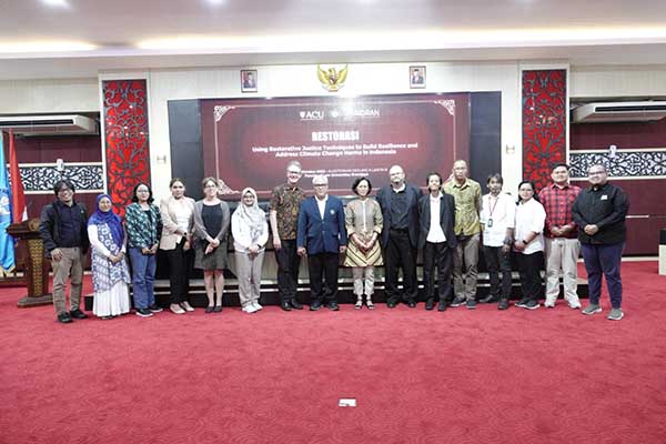 Para pakar Hukum Lingkungan dalam program “RESTORASI”. (ist) - Tanggulangi Dampak Perubahan Iklim Global, FH UB Gandeng Peneliti Indonesia-Australia