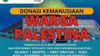 Penggalangan bantuan donasi kemanusiaan warga Palestina. (ist) - Warga Antusias Ingin Donasi Palestina Melalui Dinsos Batu