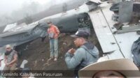 Pesawat Tempur TNI AU jatuh di Pasuruan. (ist) - Evakuasi Pesawat Tempur TNI AU yang Jatuh di Pasuruan Terkendala Lokasi Sulit