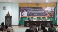 Pj. Wali Kota Malang saat memberikan arahan pada Forum Tiga Pilar, di Kecamatan Kedungkandang. (ist) - Forum Tiga Pilar, Kesiapan Jelang Pemilu dan Bencana Hidrometeorologi di Kota Malang