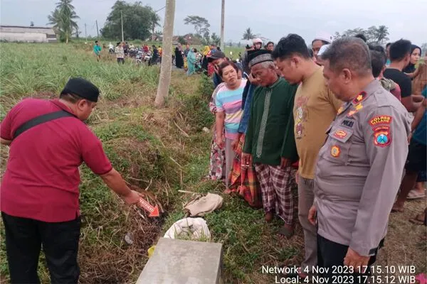 Mayat Bayi Laki-laki di Pinggir Jalan Area Persawahan Gondanglegi Gegerkan Warga