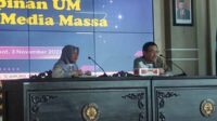 Rektor UM sharing dan hearing bersama media massa. (rhd) - Rektor UM Sharing dan Hearing Bersama Media Massa