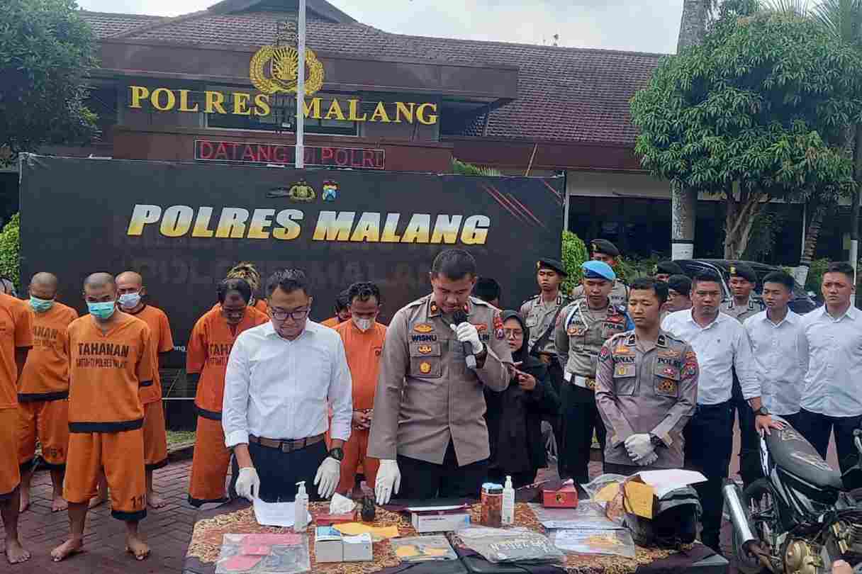 Satreskrim Polres Ringkus 10 Pelaku dari 18 Kasus Curanmor dan Curat
