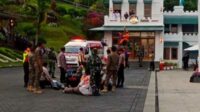 Simulasi bencana di Taman Rekreasi Selecta Kota Batu. (ist) - Jadikan Wisata Tangguh Bencana, Pengelola Obyek Wisata Harus Miliki P2K3