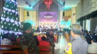 Babinsa Blimbing amankan perayaan Natal di Gereja GPPS Anugerah. (ist) - Babinsa Blimbing Amankan Perayaan Natal di Gereja GPPS Anugerah