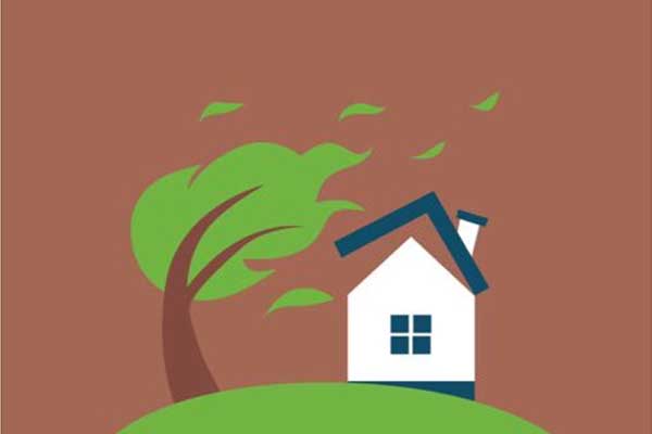 Ilustrasi bencana hujan desar disertai angin kencang yang mengakibatkan rumah warga rusak. (ist) - BPBD Kabupaten Malang Petakan 12 Wilayah Berpotensi Bencana Puting Beliung