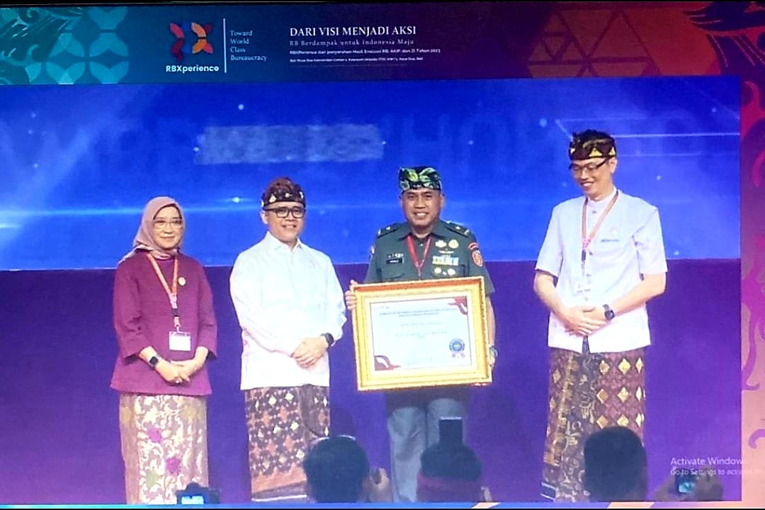 Satker Divif 2 Kostrad Raih Predikat Wilayah Bebas dari Korupsi (WBK) 2023