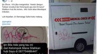 Ambulans Jadi Korban Vandalisme, Pelaku Sedang Dicari Warga Malang