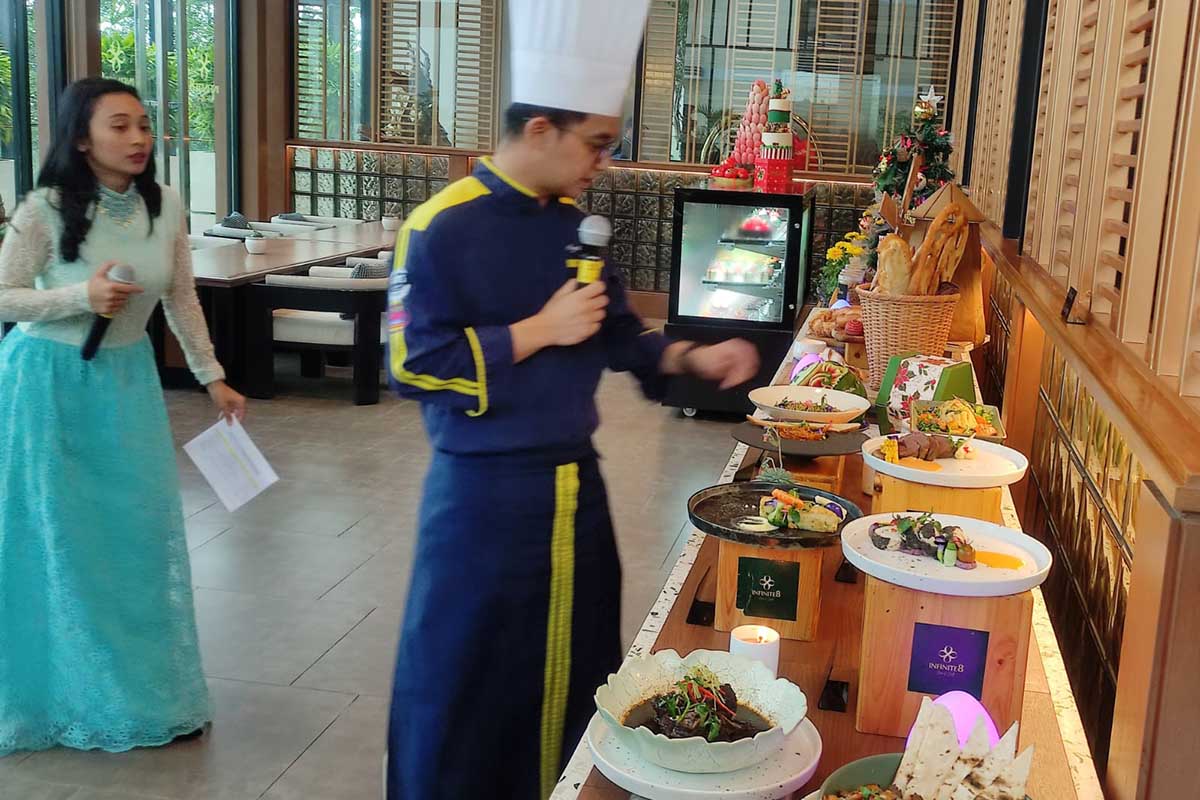 Menu makanan ala Chef Agus Susanto di resto Golden Tulip Holland Resort Batu dengan nuansa nusantara dan around the world. (rhd) - Sambut Tahun Baru, Golden Tulip Holland Resort Batu Usung Alice In Goldenland