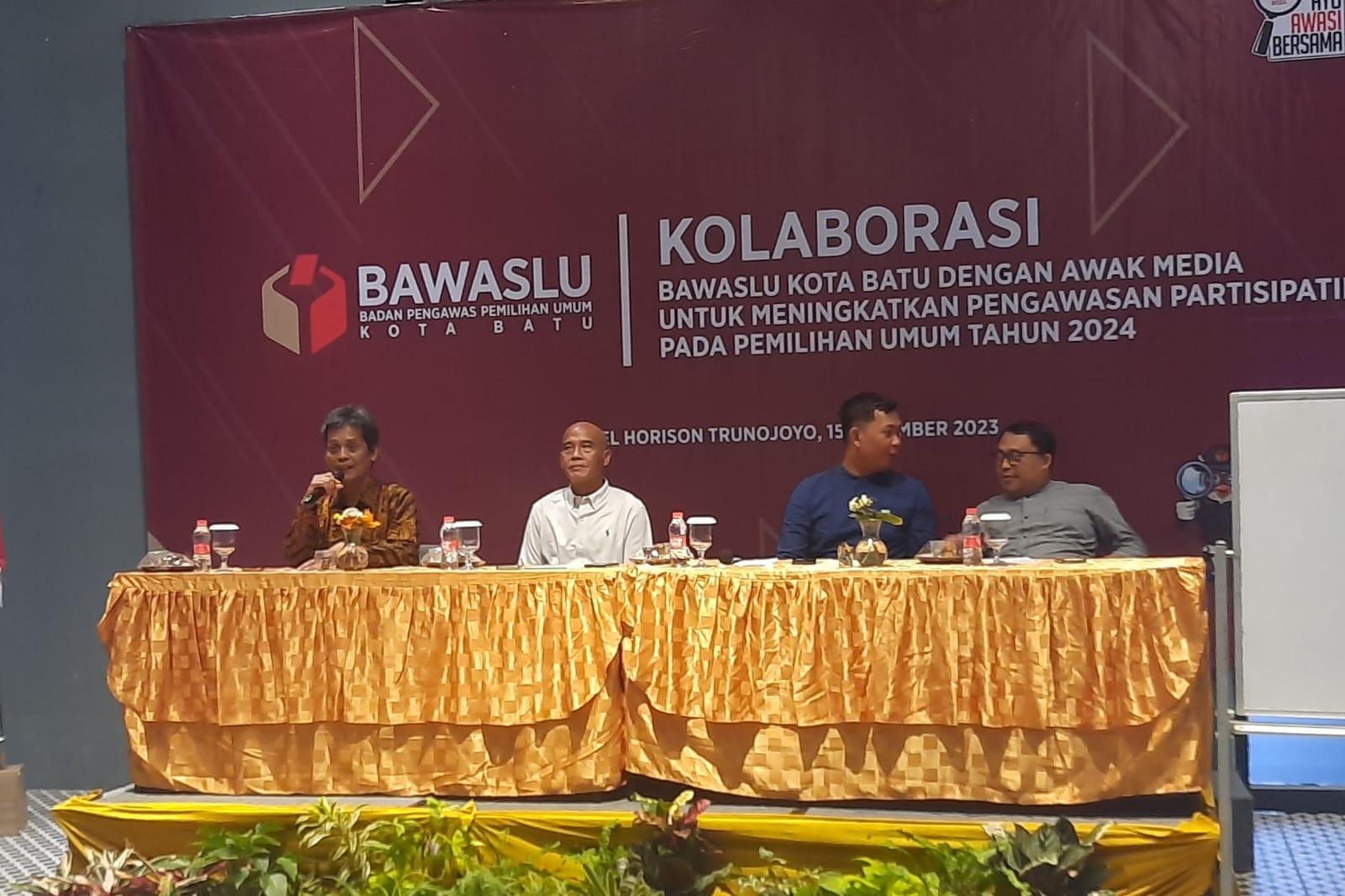 Kolaborasi Awak Media Dan Bawaslu Batu melalui Mappilu