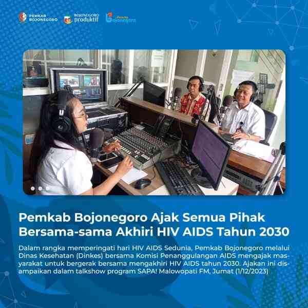 Pemkab Bojonegoro Ajak Semua Pihak Bersama-sama Akhiri HIV AIDS Tahun 2030