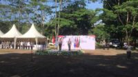 Pj Walikota Malang dalam Apel Pembukaan Jambore Satlinmas Persiapan Jelang Pemilu 2024. (Seru.co.id/ws9) - Pj Walikota Malang Hadiri Apel Jambore Satlinmas, Beri Pengarahan Pelaksanaan Jelang Pemilu