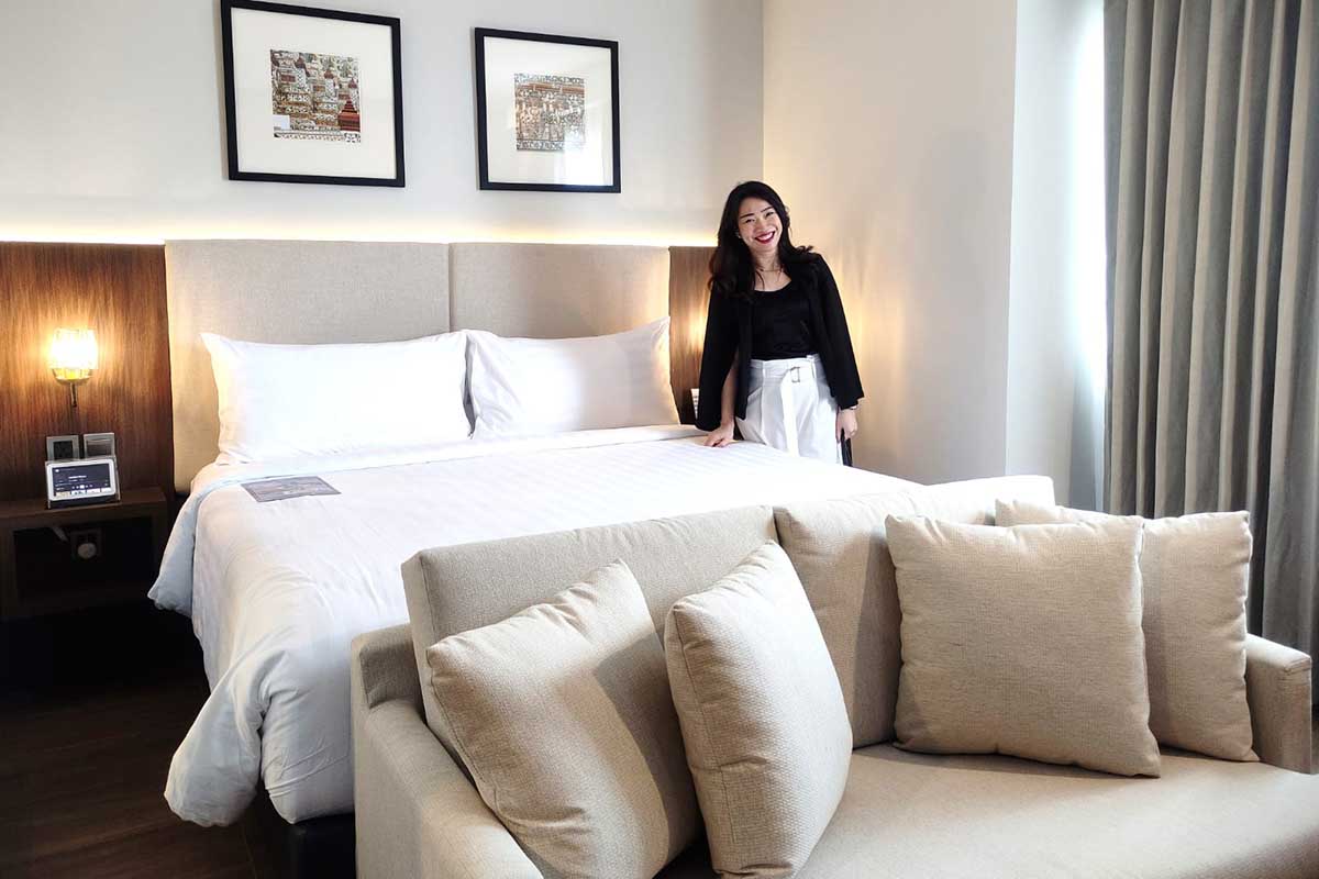 Salah satu kamar tipe favorit Deluxe Premier The Alana Hotel Malang. (rhd) - Archipelago International Launching The Alana Hotel Malang, Usung Smart Room Dukung UMKM