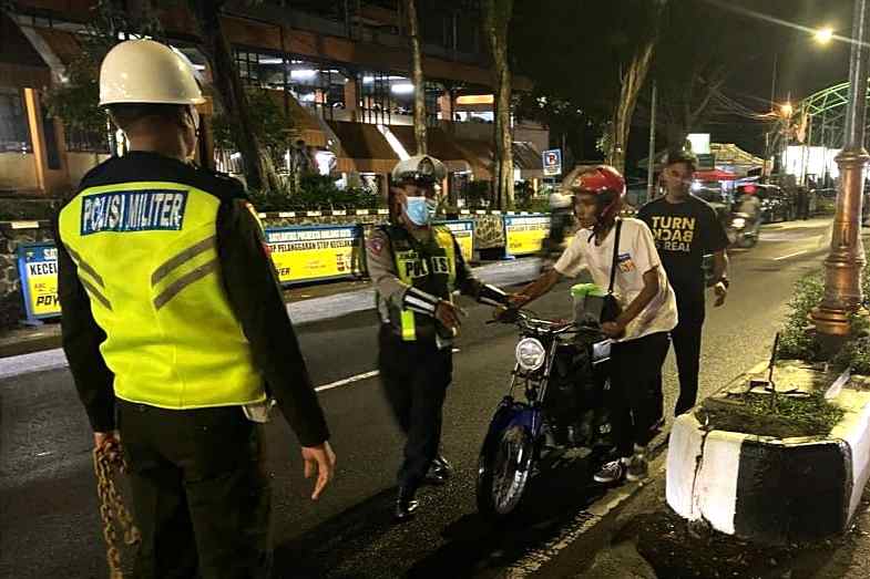 Patroli Blue Light Satlantas Polresta Makota Amankan 309 Motor