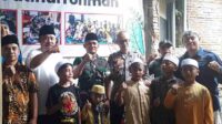 Babinsa Buring Monitoring dan Pengamanan Khitanan Massal Yayasan Fatihurrohmah