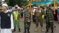 Babinsa Kiduldalem Amankan Haul Akbar Ponpes Darul Hadits Alfaqihiyyah