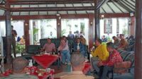 Ketua APBM menyampaikan aspirasi para pedagang Retawu Wilis. (ws10) - APPM Retawu Wilis Temui Pj Wali Kota Saat Ngombe