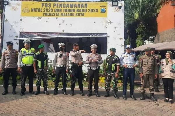 Koramil 0833/05 Lowokwaru Bersama Tim Gabungan Pos Pam Operasi Lilin Semeru