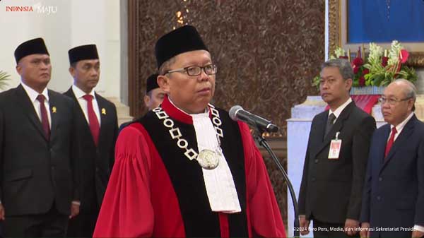 Pelantikan Arsul Sani sebagai Hakim MK. (ist) - Presiden Jokowi Lantik Arsul Sani Jadi Hakim MK