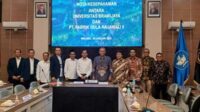 Penandatanganan MoU Universitas Brawijaya dengan PT Pabrik Gula Rajawali II. (ist) - Universitas Brawijaya Gandeng PT Pabrik Gula Rajawali II Wujudkan Corporate Laboratory