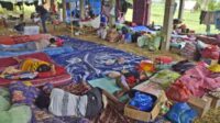 Pengungsi erupsi Gunung Lewotobi. (ist) - Pengungsi Erupsi Gunung Lewotobi Kebanjiran Saat Hujan