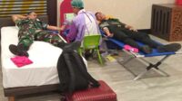 Personel Kodim 0833/Kota Malang Aksi Sosial Donor Darah Bantu Sesama