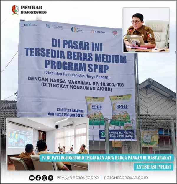 PJ Bupati Bojonegoro Tekankan Koordinasi dalam Menjaga Harga Bahan Pokok