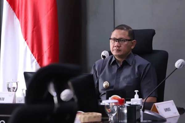 Pj. Wali Kota Batu saat mengikuti kegiatan Rakor Pengendalian Inflasi. (ist) - Tanggapi Aksi Ormas, Pj Wali Kota Sebut Sudah Penuhi Seluruh Tuntutan Warga