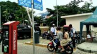Uji Coba Gate Parkir Pasar Induk Among Tani Kota Batu. (ist) - Hari Pertama Uji Coba Gate Parkir Pasar Among Tani, Masih Ada Sejumlah Kendala