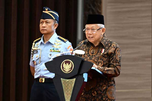 Wapres RI KH Ma'ruf Amin, membuka Brawijaya Halal Summit 2024. (ist) - Wapres KH Ma'ruf Amin Luncurkan UB Halal Center dan Metric