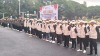 Apel Siaga Patroli Pengawasan masa tenang Pemilu 2024 se-Kota Malang. (ist) - Bawaslu Gelar Apel Siaga Patroli Pengawasan Masa Tenang Pemilu 2024