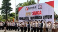 Apel Siaga Pengawas Pemilihan Umum tahun 2024 se-Kota Batu. (ist) - Apel Siaga Pengawas Pemilu 2024 se-Kota Batu
