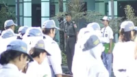 Danramil Blimbing Berikan Wasbang Siswa SMK Kartika IV-1 Malang