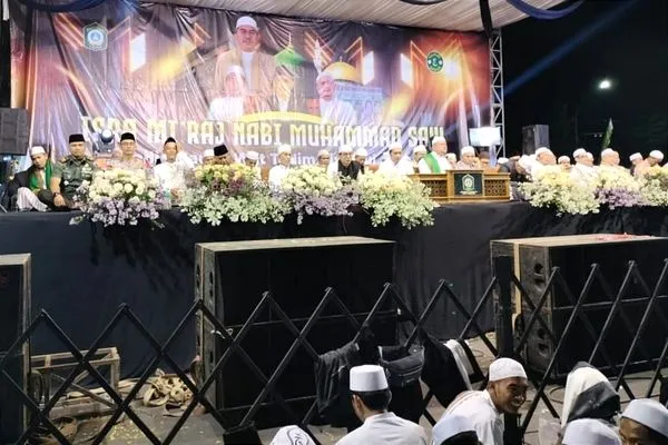 Danramil Klojen Hadiri Isra Mikraj Nabi Muhammad SAW di Simpang Balapan
