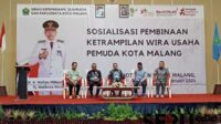 Disporapar gelar sosialisasi wirausaha untuk pemuda kota malang. (Seru.co.id/ws10) - Disporapar Kota Malang Gelar Sosialisasi Wirausaha Sambut Bonus Demografi