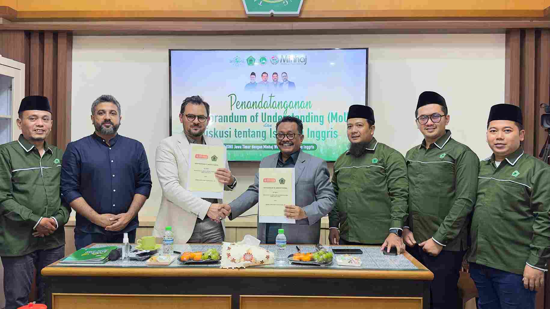 ISNU Jatim dan Minhaj Welfare Foundation Inggris Jajaki Kerja sama Dakwah dan Pendidikan