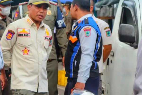Kasatpol PP Kota Batu, Abdul Rais. (ist) - Gelar Operasi Gabungan, Dishub Batu Amankan Sejumlah Kendaraan Pedagang Tidak Taat Aturan