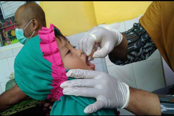 Kegiatan imunisasi Polio disalah satu sekolah PAUD. (ist) - 295.980 Anak di Kabupaten Malang Akan Mendapatkan Imunisasi Polio