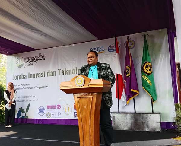 Ketua Penyelenggara, Hariadi Darmawan SPt MP PhD. (ws11) - Unitri Selenggarakan Lomba Inovasi dan Teknologi Pertanian Pangan
