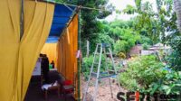 Lokasi TPS berdekatan kuburan dan dikelilingi sampah. (amb) - TPS Dekat Kuburan Dikelilingi Sampah, Tak Kurangi Antusias Warga Jember Nyoblos