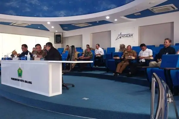 Pasiter Kodim 0833/Kota Malang Hadiri HLM Rakornas Pengendalian Inflasi