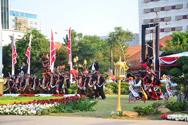 Penampilan Reog UB. (ist) - Lewat Murwa Niti Darma, Reog Brawijaya Jajaki Kerja Sama dengan Pemkab Ponorogo