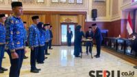 Pj Kota Malang pimpin sumpah dan janji jabatan PNS dan Pejabat Fungsional Kota Malang. (ws9) - Pj Wali Kota Malang Lantik PNS dan Pejabat Fungsional Pemkot Malang