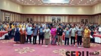 Pj Wali Kota Malang dan seluruh peserta sosialisasi keterampilan wirausaha. (Seru.co.id/ws10) - Pj Wali Kota Malang Buka Sosialisasi Keterampilan Wirausaha Pemuda Kota Malang