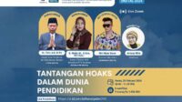 Tantangan Hoaks dalam Dunia Pendidikan. (ist) - Webinar Perdana Kominfo 2024 Jatim, Bahas Tantangan Hoaks dalam Dunia Pendidikan