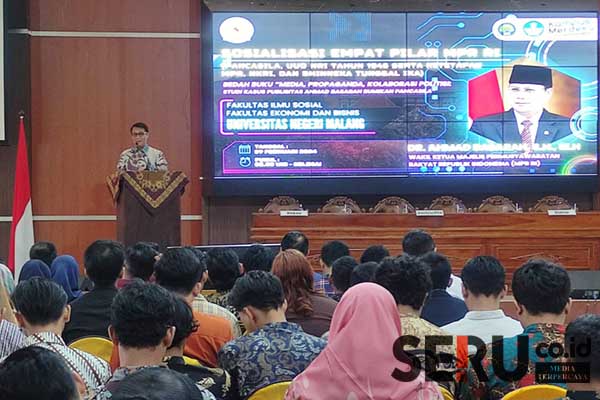 Wakil Ketua MPR RI, Ahmad Basarah, optimis ideologi Pancasila dapat menyatukan masyarakat Indonesia. (rhd) - Ahmad Basarah Gandeng UM Sosialisasi Empat Pilar MPR RI