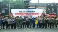 Apel Gelar Pasukan Operasi Keselamatan Semeru Tahun Anggaran 2024 di halaman Polresta Malang Kota. (ist) - Operasi Keselamatan Semeru 2024, Polresta Malang Kota Tekan Fatalitas Kecelakaan
